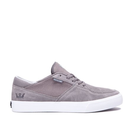 Supra Melrose Mens Low Tops Shoes Grey UK 43JXR